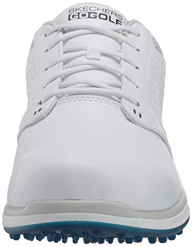 Skechers Go Golf Zapato de golf Elite 3 sin clavos para mujer, blanco (blanco, azul marino (White/Navy Leather)), 39.5 EU Skechers Go Golf Zapato de golf Elite 3 sin clavos para mujer, blanco (blanco, azul marino (White/Navy Leather)), 39.5 EU