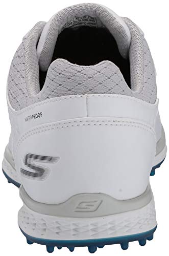 Skechers Go Golf Zapato de golf Elite 3 sin clavos para mujer, blanco (blanco, azul marino (White/Navy Leather)), 39.5 EU Skechers Go Golf Zapato de golf Elite 3 sin clavos para mujer, blanco (blanco, azul marino (White/Navy Leather)), 39.5 EU