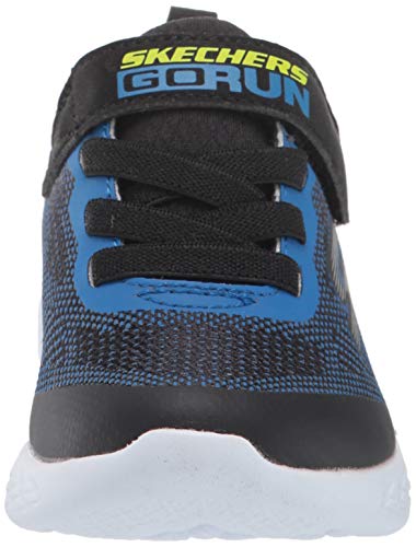 Skechers Go Run 600-Farrox, Zapatillas, Multicolor (BBLM Black & Lime Textile/Blue Trim), 25 EU