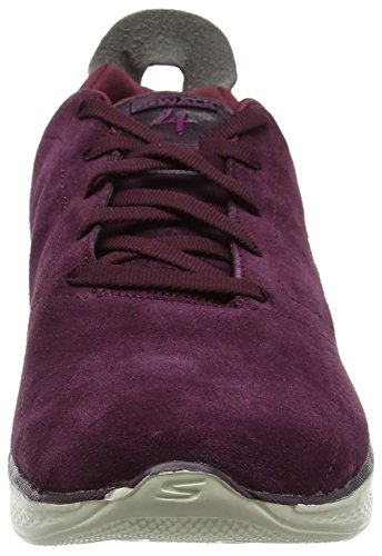 Skechers Go Walk 4, Entrenadores Mujer, Rojo (Burgundy), 35 EU