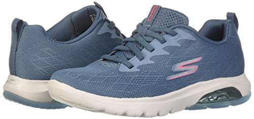 Skechers Go Walk Air-Windchill - Zapatillas deportivas para mujer, color azul, coral, talla 44 B/M US
