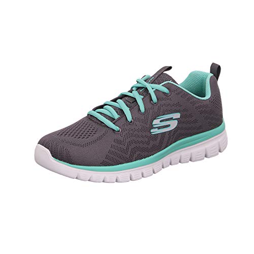 Skechers Graceful-Get Connected, Zapatillas Mujer, Gris (CCGR Black Mesh/Trim), 38 EU Skechers Graceful-Get Connected, Zapatillas Mujer, Gris (CCGR Black Mesh/Trim), 38 EU