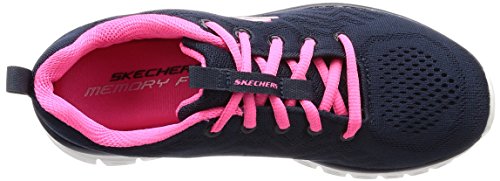 Skechers Graceful-Get Connected, Zapatillas Mujer, Multicolor (NVHP Black Mesh/Trim), 37 EU