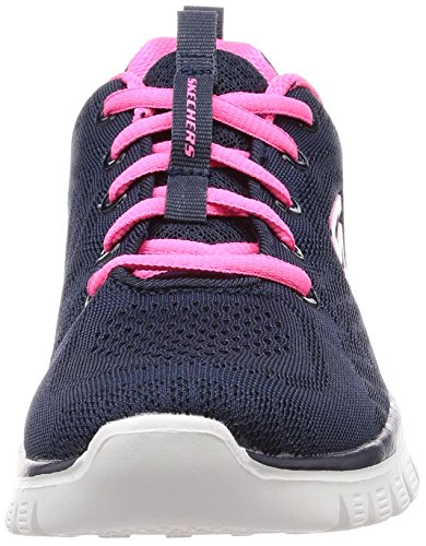 Skechers Graceful-Get Connected, Zapatillas Mujer, Multicolor (NVHP Black Mesh/Trim), 37 EU