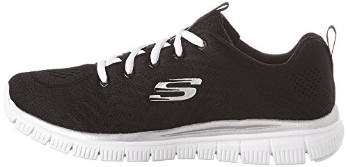 Skechers Graceful-Get Connected, Zapatillas Mujer, Negro (BKW Black Mesh/Trim), 37 EU