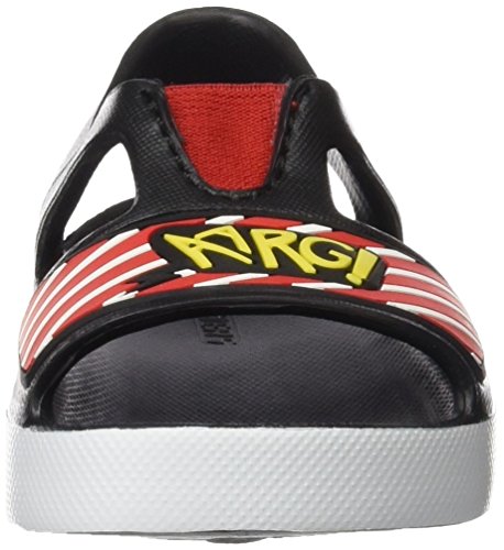 Skechers Lil Steppers, Sandalias de Punta Descubierta Niños, Negro (BKRD), 26 EU