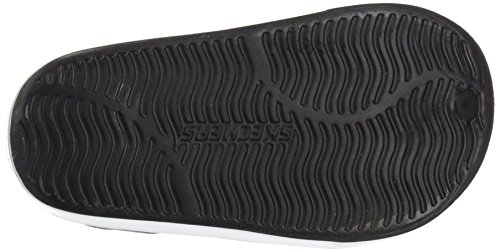 Skechers Lil Steppers, Sandalias de Punta Descubierta Niños, Negro (BKRD), 26 EU