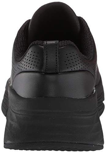 Skechers MAX Cushioning Elite Step UP, Zapatillas Mujer, Negro (Black Leather/Trim BBK), 39 EU