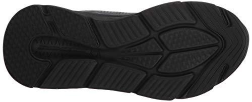 Skechers MAX Cushioning Elite Step UP, Zapatillas Mujer, Negro (Black Leather/Trim BBK), 39 EU