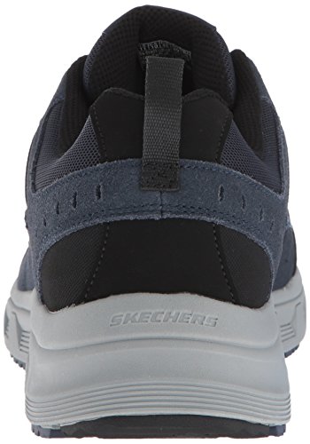 Skechers Oak Canyon, Zapatillas Hombre, Multicolor (NVLM Black Leather/PU/Mesh/Trim), 44 EU Skechers Oak Canyon, Zapatillas Hombre, Multicolor (NVLM Black Leather/PU/Mesh/Trim), 44 EU