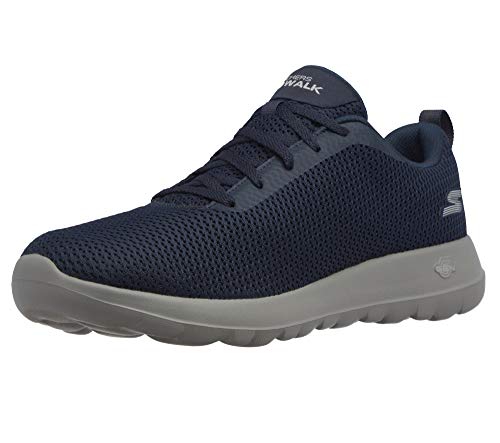 Skechers Performance Go Walk MAX-Effort, Zapatillas Deportivas Hombre, Azul (NVGY Black Textile/Trim), 42.5 EU