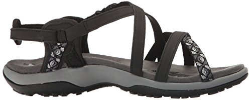 Skechers Reggae Slim-Vacay, Sandalias de Talón Abierto Mujer, Negro (Black Blk), 37 EU