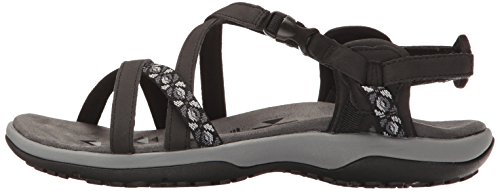 Skechers Reggae Slim-Vacay, Sandalias de Talón Abierto Mujer, Negro (Black Blk), 37 EU