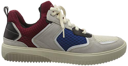 Skechers Ridge-Rollie, Zapatillas Hombre, Multicolor (WMLT Black/Red), 43 EU