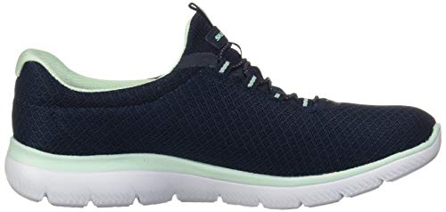 Skechers Summits, Zapatillas Deportivas Mujer, Azul Navy Aqua, 37 EU