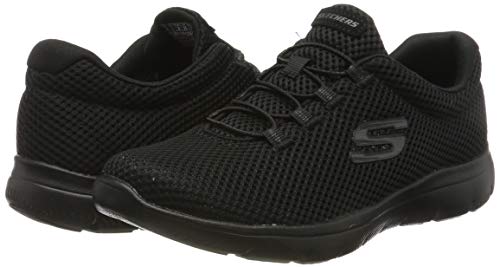 Skechers Summits, Zapatillas Mujer, Negro (BBK Black Mesh/Trim), 40.5 EU