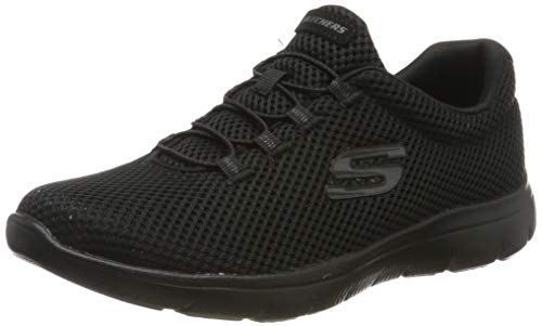 Skechers Summits, Zapatillas Mujer, Negro (BBK Black Mesh/Trim), 40.5 EU Skechers Summits, Zapatillas Mujer, Negro (BBK Black Mesh/Trim), 40.5 EU