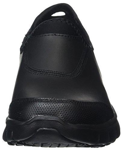 Skechers Sure Track, Zapatos de Trabajo Mujer, Negro (BBK Black Leather), 40 EU