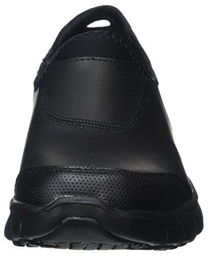 Skechers Sure Track, Zapatos de Trabajo Mujer, Negro (BBK Black Leather), 40 EU Skechers Sure Track, Zapatos de Trabajo Mujer, Negro (BBK Black Leather), 40 EU