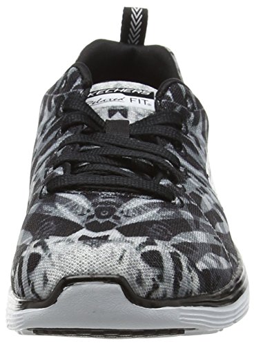 Skechers Valeris MAI Tai, Zapatillas de Deporte al Aire Libre, Negro-Black (BKW), 36 EU Skechers Valeris MAI Tai, Zapatillas de Deporte al Aire Libre, Negro-Black (BKW), 36 EU