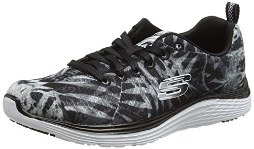 Skechers Valeris MAI Tai, Zapatillas de Deporte al Aire Libre, Negro-Black (BKW), 36 EU Skechers Valeris MAI Tai, Zapatillas de Deporte al Aire Libre, Negro-Black (BKW), 36 EU