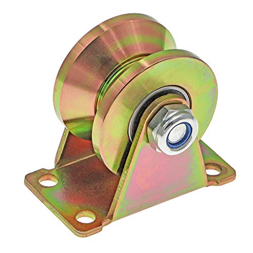 Skelang 4 piezas de 50 mm con ranura en V, rodillo para puerta corredera con soporte, ruedas rígidas resistentes para puerta corredera, puerta de fábrica, puerta de entrada, capacidad de carga: 300 kg Skelang 4 piezas de 50 mm con ranura en V, rodillo para puerta corredera con soporte, ruedas rígidas resistentes para puerta corredera, puerta de fábrica, puerta de entrada, capacidad de carga: 300 kg