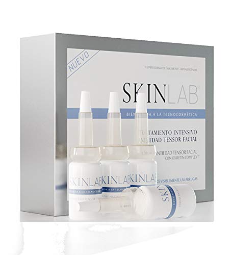 SKINLAB Tratamiento Intensivo Antiedad Tensor Facial. El mejor Serum profesional con ácido hialurónico y proteína de Argán que tiene efecto tensor inmediato. Reduce y tensa visiblemente las arrugas.