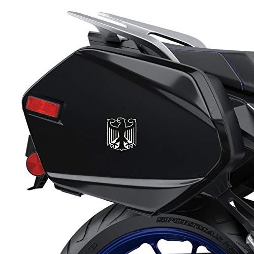 SkinoEu® 2 x PVC Laminado Pegatina Adhesivos Bandera de Alemania Escudo de Armas del águila Alemana para Autos Coches Motos Ciclomotores Bicicletas Ordenador Portátil Regalo B 181 SkinoEu® 2 x PVC Laminado Pegatina Adhesivos Bandera de Alemania Escudo de Armas del águila Alemana para Autos Coches Motos Ciclomotores Bicicletas Ordenador Portátil Regalo B 181