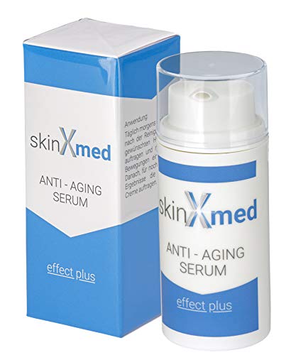 SKINXMED Serum Anti-Edad | efecto Lifting elimina arrugas y consigue una piel firme| Gel para el rostro, frente, cuello y escote | Ácido hialurónico, Pro-Vitamina B5 y Coenzima Q10 Bioactiva (30ml)