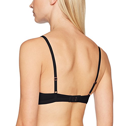 Skiny Smart Cotton Triangel Gepaddet Sujetador sin Aros, Negro (Black 7665), 95A (Talla del Fabricante: 80A) para Mujer