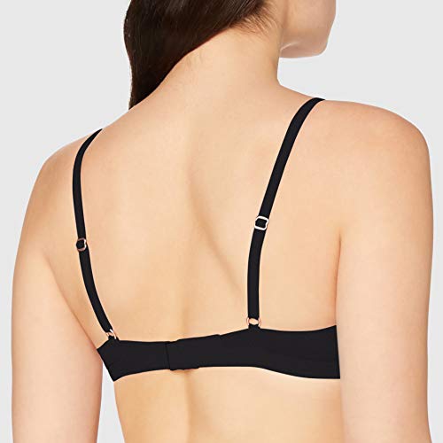 Skiny Smart Cotton Triangel Gepaddet Sujetador sin Aros, Negro (Black 7665), 95A (Talla del Fabricante: 80A) para Mujer