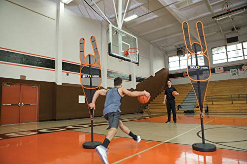 SKLZ D-Man Basketball - Silueta de simulación del oponente de Baloncesto