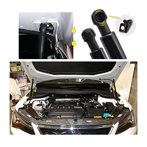 SKTU Para capó S*eat Toledo MK4 2012-2018, amortiguador de gas, barra elevadora hidráulica para cubierta del motor, 2 unidades SKTU Para capó S*eat Toledo MK4 2012-2018, amortiguador de gas, barra elevadora hidráulica para cubierta del motor, 2 unidades