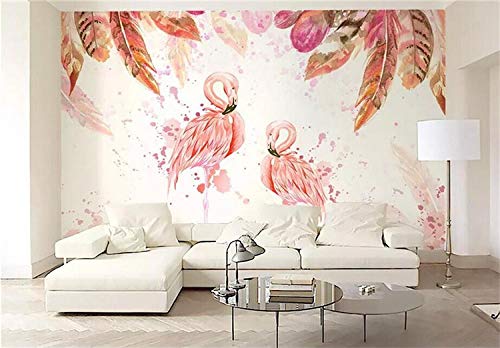 SKTYEE Flamenco medieval rosa acuarela pluma TV fondo pared fabricante venta al por mayor papel tapiz mural personalizado foto pared, 300x210 cm (118.1 by 82.7 in) SKTYEE Flamenco medieval rosa acuarela pluma TV fondo pared fabricante venta al por mayor papel tapiz mural personalizado foto pared, 300x210 cm (118.1 by 82.7 in)