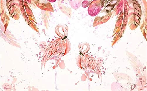 SKTYEE Flamenco medieval rosa acuarela pluma TV fondo pared fabricante venta al por mayor papel tapiz mural personalizado foto pared, 300x210 cm (118.1 by 82.7 in) SKTYEE Flamenco medieval rosa acuarela pluma TV fondo pared fabricante venta al por mayor papel tapiz mural personalizado foto pared, 300x210 cm (118.1 by 82.7 in)