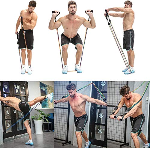 SKY TEARS Bandas Elásticas Resistencia Fitness Bandas, Tubos de Ejercicios Fitness para Culturismo, Rehabilitación, Yoga e Pilates, Gimnasio en casa, Hombre y Mujer SKY TEARS Bandas Elásticas Resistencia Fitness Bandas, Tubos de Ejercicios Fitness para Culturismo, Rehabilitación, Yoga e Pilates, Gimnasio en casa, Hombre y Mujer