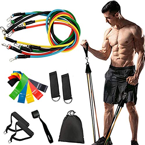 SKY TEARS Bandas Elásticas Resistencia Fitness Bandas, Tubos de Ejercicios Fitness para Culturismo, Rehabilitación, Yoga e Pilates, Gimnasio en casa, Hombre y Mujer SKY TEARS Bandas Elásticas Resistencia Fitness Bandas, Tubos de Ejercicios Fitness para Culturismo, Rehabilitación, Yoga e Pilates, Gimnasio en casa, Hombre y Mujer