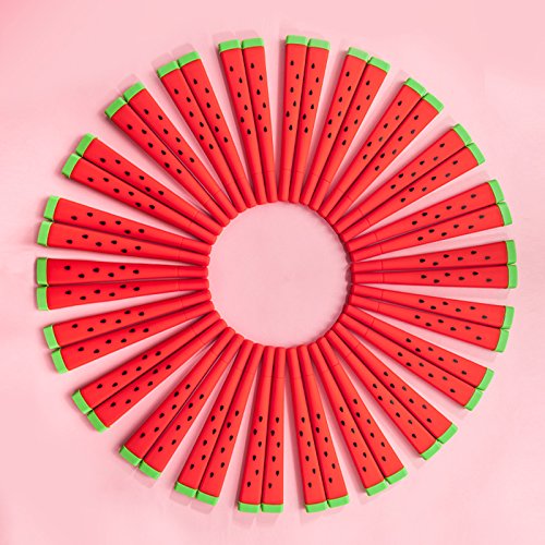 Skyeye Pluma Cute Petite Watermelon Shape Refill 0.5mm Black Gel Pen, útiles Escolares para Escolares Skyeye Pluma Cute Petite Watermelon Shape Refill 0.5mm Black Gel Pen, útiles Escolares para Escolares