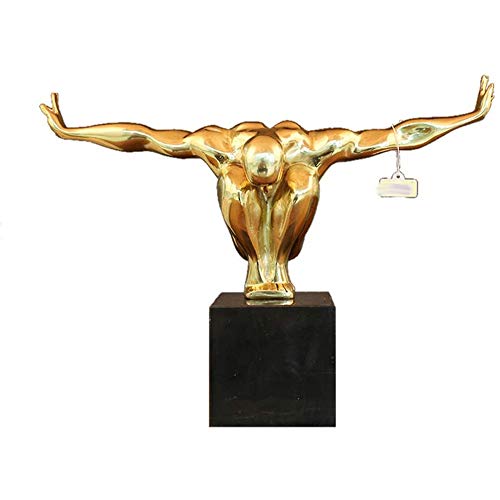 Skysep Fina De Cobre Puro de Alas y Alto Vuelo Figuras Estatua Adornos, de Estar Recepción Habitación TV Gabinete de Músculo Masculino Adornos, Escultura Diseño Hombre, Bronce, Bonita Skysep Fina De Cobre Puro de Alas y Alto Vuelo Figuras Estatua Adornos, de Estar Recepción Habitación TV Gabinete de Músculo Masculino Adornos, Escultura Diseño Hombre, Bronce, Bonita