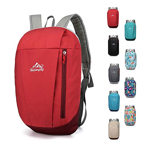 SKYSPER Mochila Casual 10L Mochila de Senderismo Ultraligera Impermeable para Escolar Niño Mujeres Hombres para Ocio Viajes Escolares Deportes al Aire Libre Ciclismo Bicicleta Multifuncional