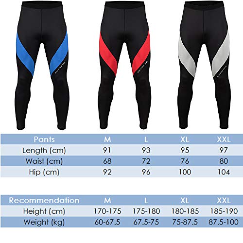 SKYSPER Pantalones de Compresión para Hombre Mallas Largas Deportivas Pantalones Largos Leggings Polainas Deportes Transpirable Secado Rápido para Running Fitness Entrenamiento Yoga Ciclismo