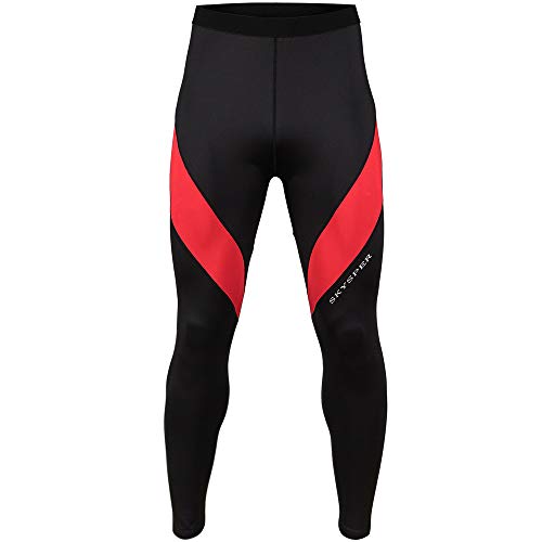 SKYSPER Pantalones de Compresión para Hombre Mallas Largas Deportivas Pantalones Largos Leggings Polainas Deportes Transpirable Secado Rápido para Running Fitness Entrenamiento Yoga Ciclismo