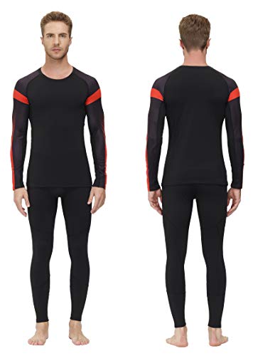 SKYSPER Ropa Interior Térmica Hombre Conjuntos Térmicos Camiseta Térmica Manga Larga Pantalones Largos de Compresión Hombre Deportes Termo Invierno Otoño para Running Esquí Montaña Ciclismo Fitness SKYSPER Ropa Interior Térmica Hombre Conjuntos Térmicos Camiseta Térmica Manga Larga Pantalones Largos de Compresión Hombre Deportes Termo Invierno Otoño para Running Esquí Montaña Ciclismo Fitness
