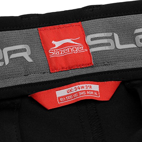 Slazenger Performance - Pantalones de golf para hombre (corte recto) Negro W32 Slazenger Performance - Pantalones de golf para hombre (corte recto) Negro W32