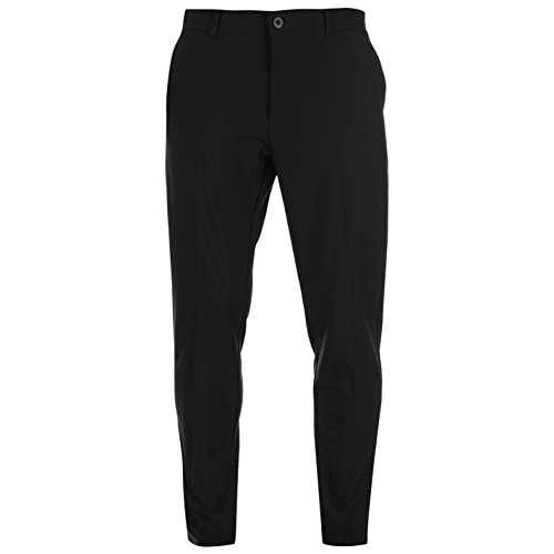 Slazenger Performance - Pantalones de golf para hombre (corte recto) Negro W32