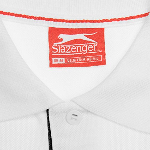 Slazenger - Polo de manga corta para hombre Blanco XXL