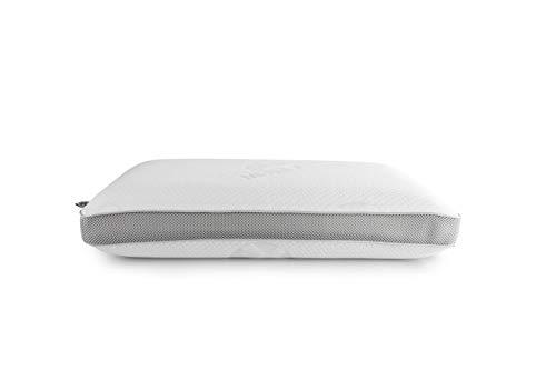 SLEEPMED Almohada de Espuma de Memoria Ventilada, Cojín Ergonómico Anticervical, Fresco y Funda Lavable, Memory Foam ortopédica para Cervical, 60x40x12 cm