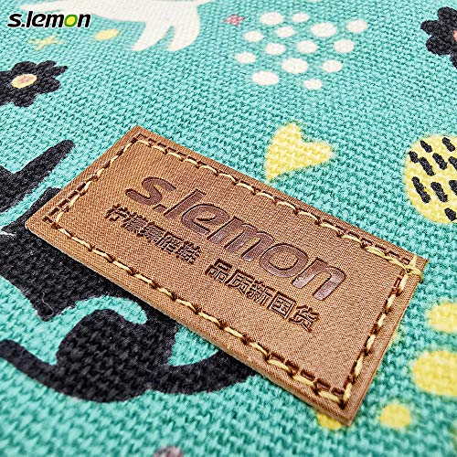 s.lemon 100% Algodón Respirable Bolso de Zapatos de Punta Zapatillas de Ballet Baile con Cordón Hecha a Mano para Niñas Niños Mujeres (Gato Verde) s.lemon 100% Algodón Respirable Bolso de Zapatos de Punta Zapatillas de Ballet Baile con Cordón Hecha a Mano para Niñas Niños Mujeres (Gato Verde)