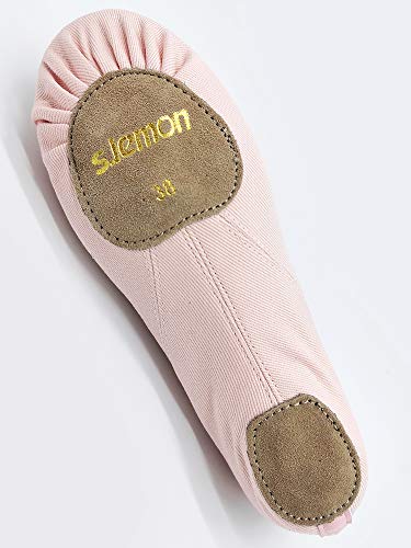 S.lemon Elástico Lona Zapatillas de Ballet Zapatos de Baile para Niños Niñas Mujeres Hombres Rosa (31 EU)