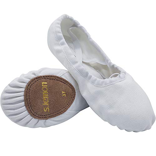 s.lemon Zapatillas de Ballet Lona Media Punta Ballet Zapatos Bailarina Principiantes Danza Zapatos para Niña Mujere Hombres 24-47 Bianco (36 EU) s.lemon Zapatillas de Ballet Lona Media Punta Ballet Zapatos Bailarina Principiantes Danza Zapatos para Niña Mujere Hombres 24-47 Bianco (36 EU)